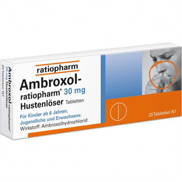 Abbildung für AMBROXOL-ratiopharm 30 mg Hustenlöser Tabletten