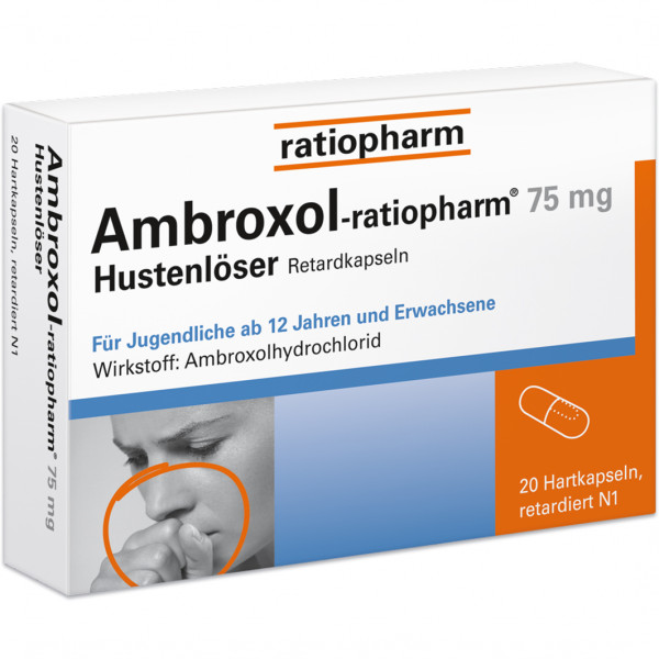 Abbildung für AMBROXOL-ratiopharm 75 mg Hustenlöser Retardkaps.