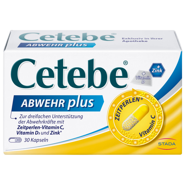 Abbildung für CETEBE ABWEHR plus Vitamin C+Vitamin D3+Zink Kaps.