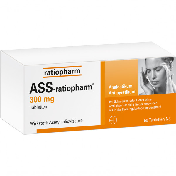 Abbildung für ASS-ratiopharm 300 mg Tabletten