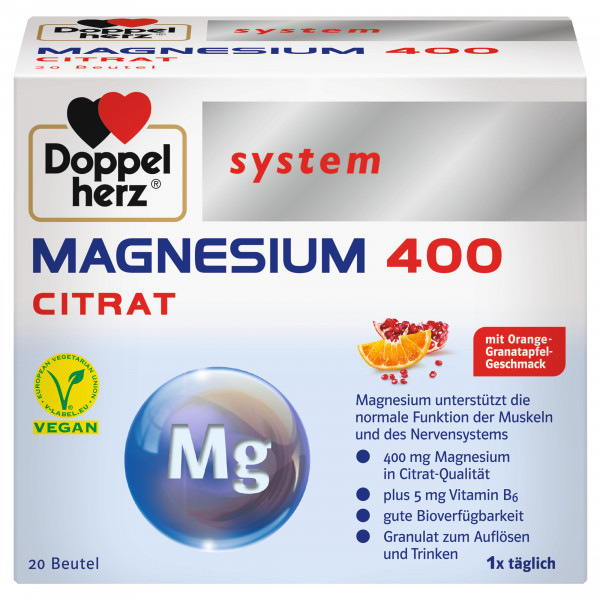 Abbildung für DOPPELHERZ Magnesium 400 Citrat system Granulat