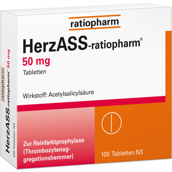 Abbildung für HERZASS-ratiopharm 50 mg Tabletten