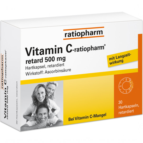 Abbildung für VITAMIN C-RATIOPHARM retard 500 mg Kapseln