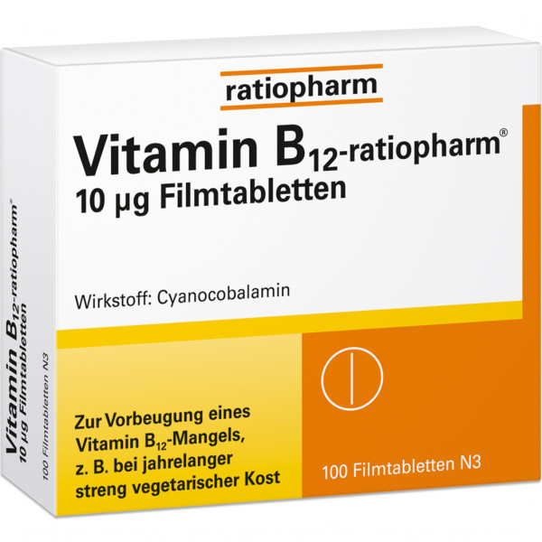 Abbildung für VITAMIN B12-RATIOPHARM 10 μg Filmtabletten