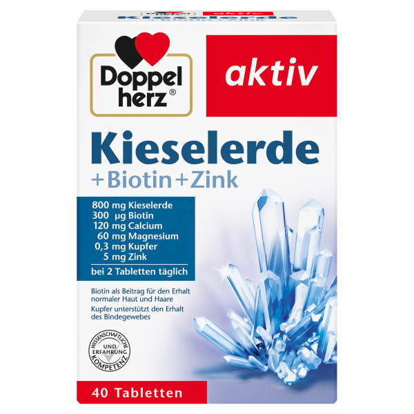 Abbildung für DOPPELHERZ Kieselerde+Biotin+Zink Tabletten