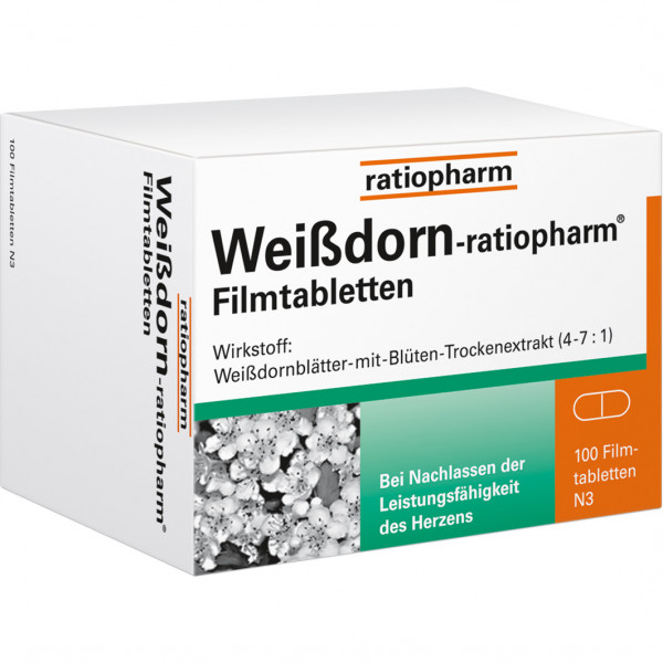 Abbildung für WEISSDORN-RATIOPHARM Filmtabletten