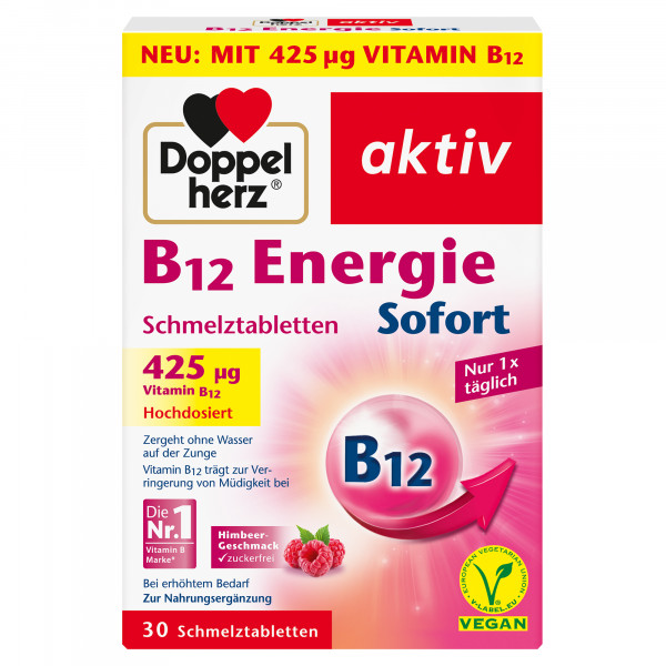 Abbildung für DOPPELHERZ B12 Energie Sofort Schmelztabletten