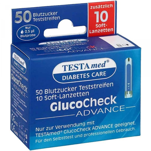Abbildung für TESTAMED GlucoCheck Advance 50 Teststr.m.10 Lanz.