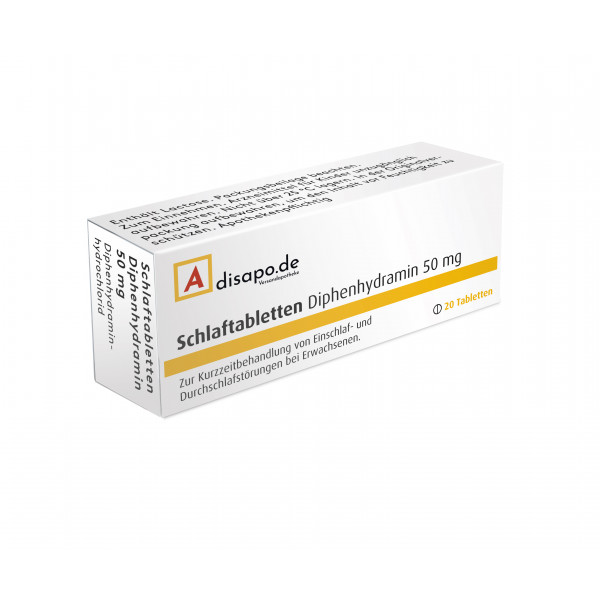 Abbildung für DISAPO SCHLAFTABLETTEN Diphenhydramin 50 mg/WL