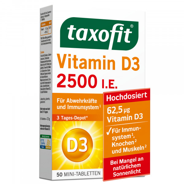 Abbildung für TAXOFIT Vitamin D3 2500 I.E. Tabletten
