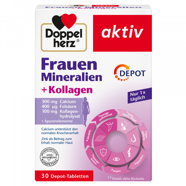 Abbildung für DOPPELHERZ Frauen Mineralien+Kollagen Depot Tabl.