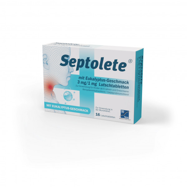 Abbildung für SEPTOLETE mit Eukalyptus-Geschmack 3mg/1mg Lut.-T.