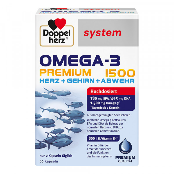 Abbildung für DOPPELHERZ Omega-3 Premium 1500 system Kapseln