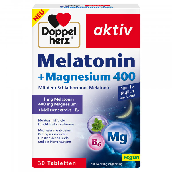 Abbildung für DOPPELHERZ Melatonin+Magnesium 400 Tabletten