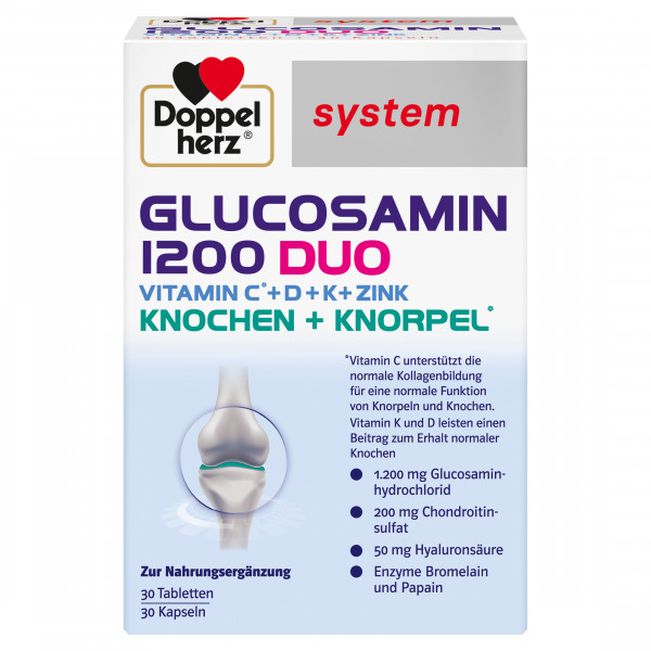 Abbildung für DOPPELHERZ Glucosamin 1200 Duo system Kombipackung
