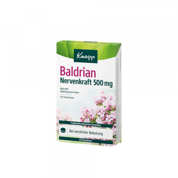 Abbildung für KNEIPP Baldrian Nervenkraft 500 mg Filmtabletten