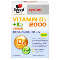DOPPELHERZ Vitamin D3 2000+K2 system Tabletten