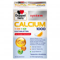 DOPPELHERZ Calcium 1000+D3+K2 system Kautabletten