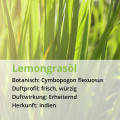 ZITRONENGRAS Lemongras Öl naturrein ätherisch