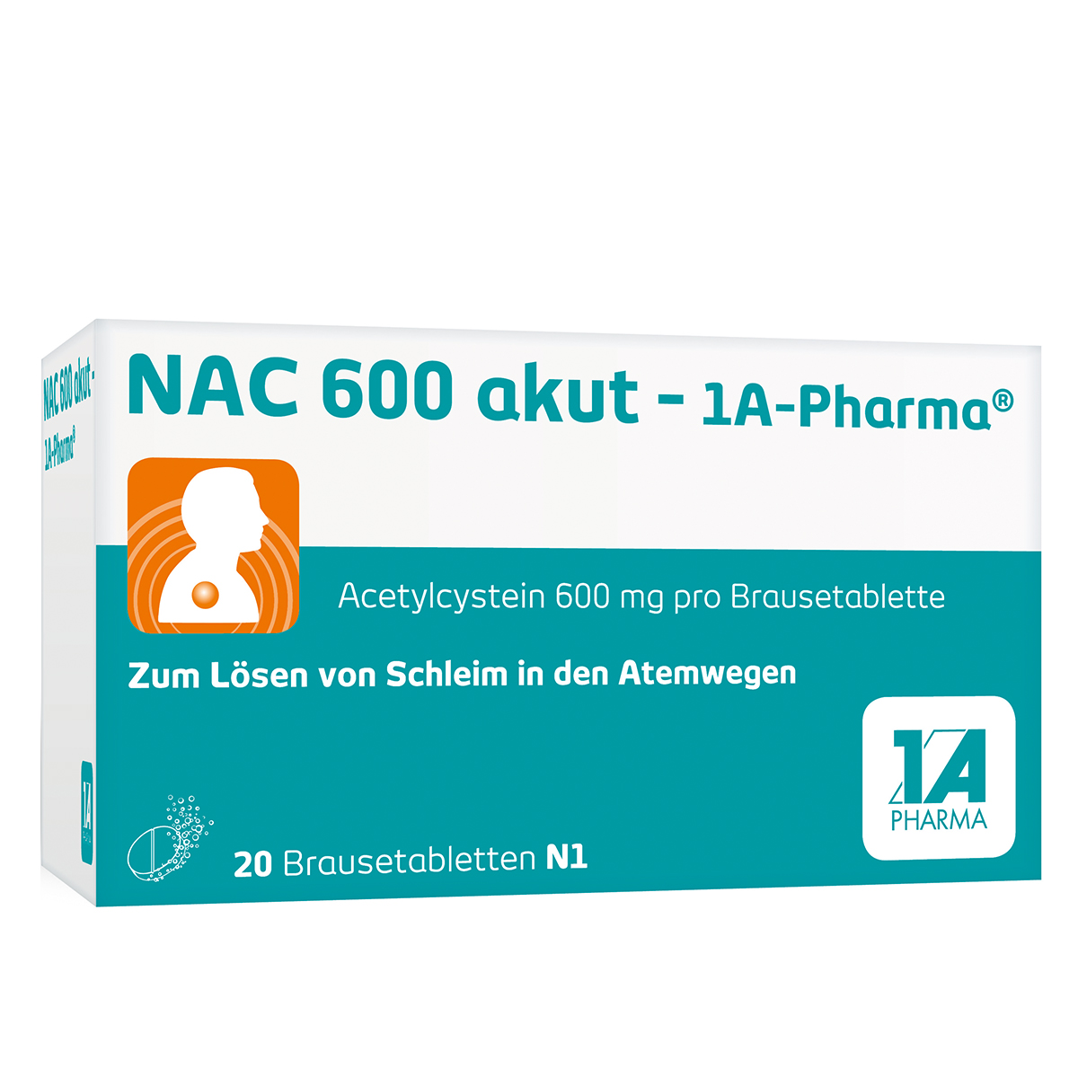 Abbildung für NAC 600 akut-1A Pharma Brausetabletten