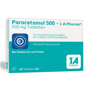 Abbildung für PARACETAMOL 500-1A Pharma Tabletten