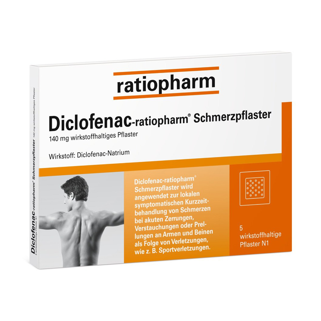 Abbildung für DICLOFENAC-ratiopharm Schmerzpflaster