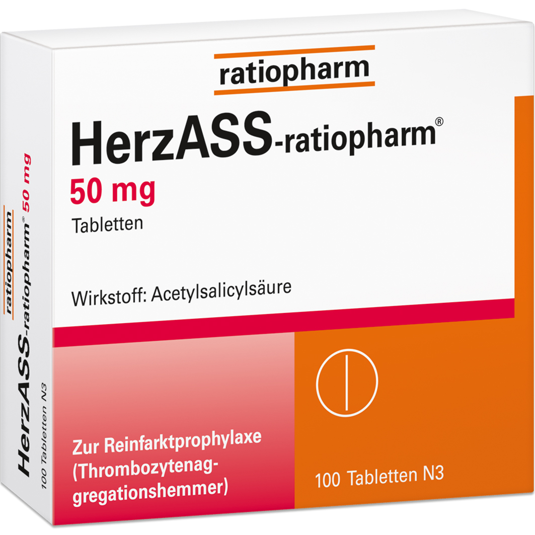 Abbildung für HERZASS-ratiopharm 50 mg Tabletten