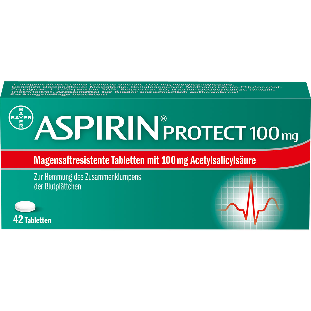 Abbildung für ASPIRIN Protect 100 mg magensaftres.Tabletten