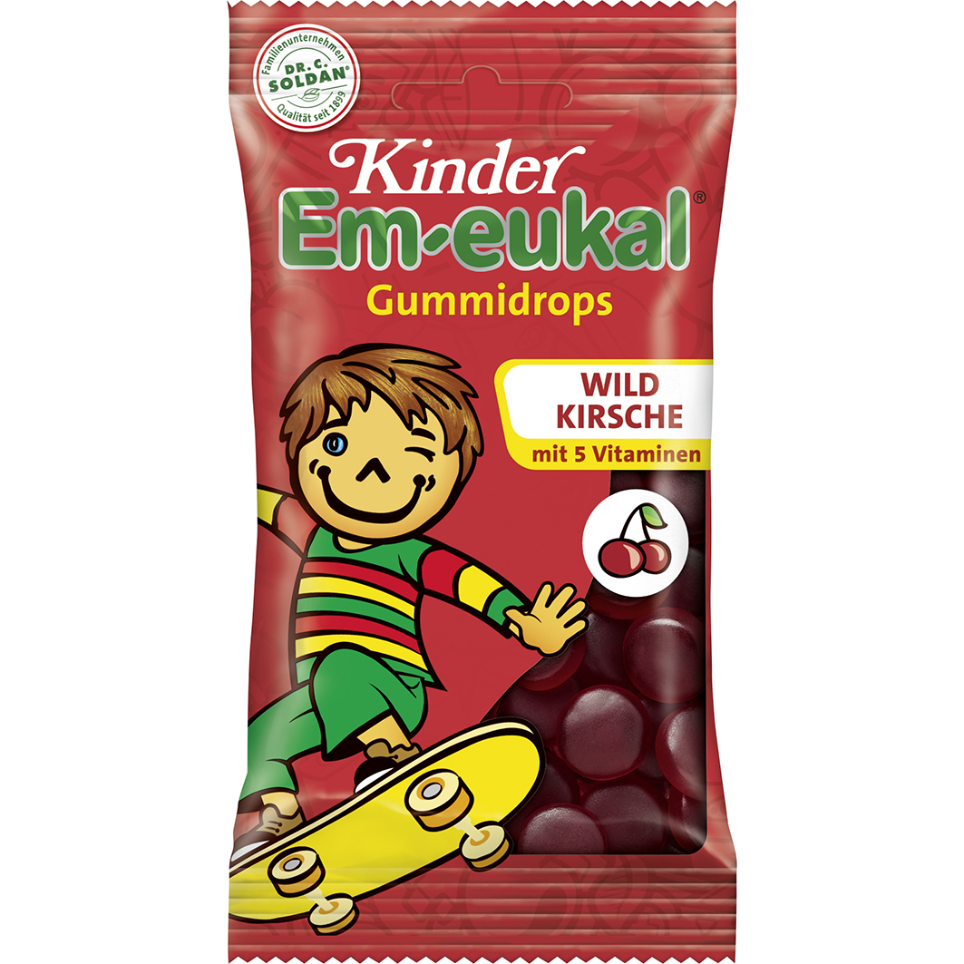 Abbildung für EM-EUKAL Kinder Gummidrops Wildkirsche zuckerhalt.