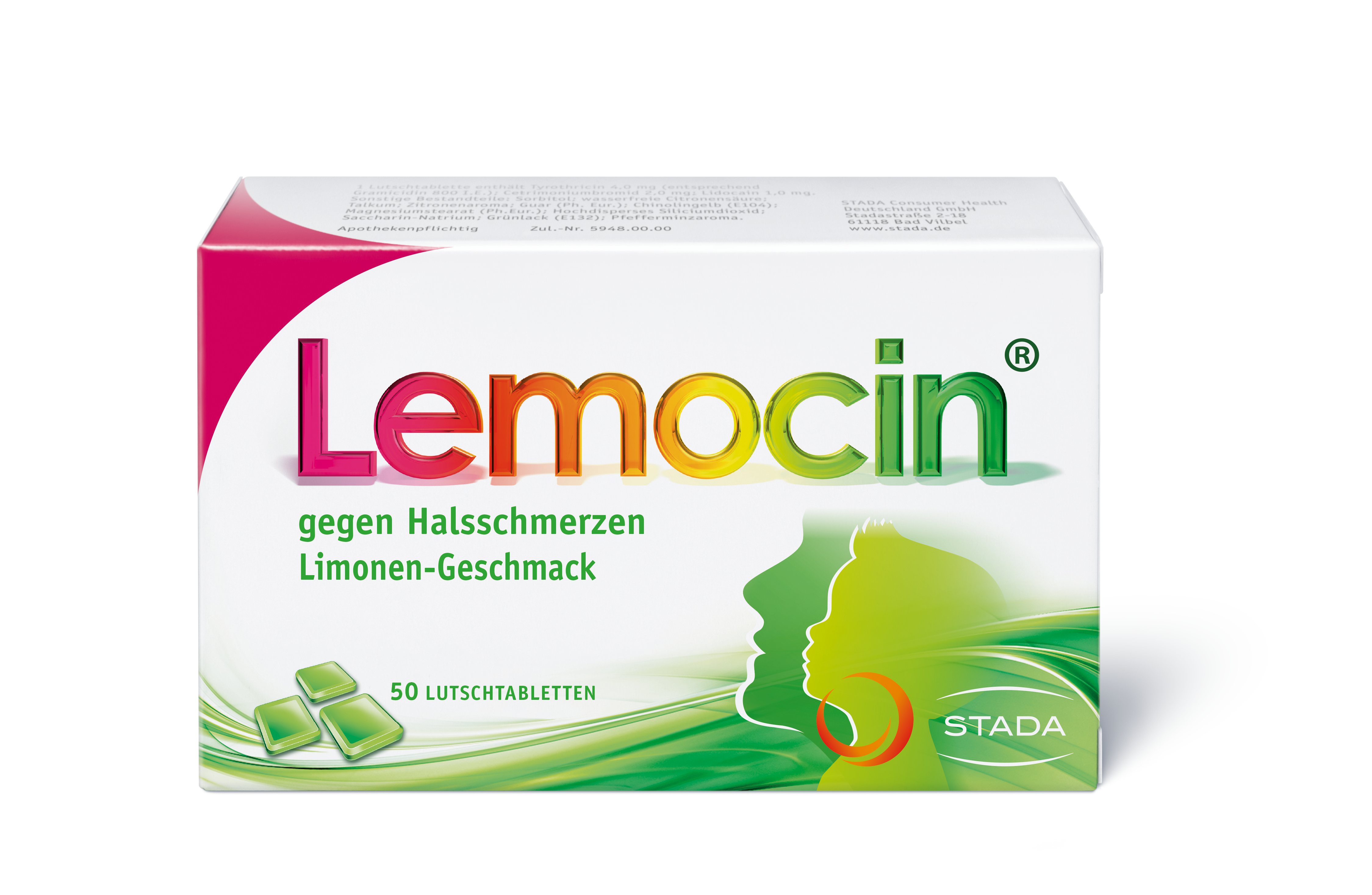 Abbildung für LEMOCIN gegen Halsschmerzen Lutschtabletten
