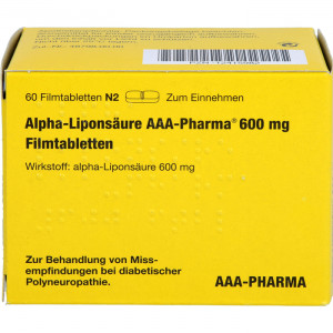 Abbildung für ALPHA LIPONSÄURE AAA- Pharma 600 mg Filmtabletten