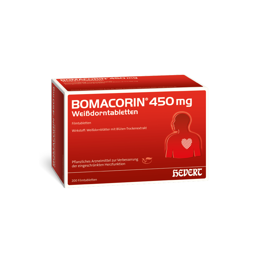 Abbildung für BOMACORIN 450 mg Weißdorntabletten
