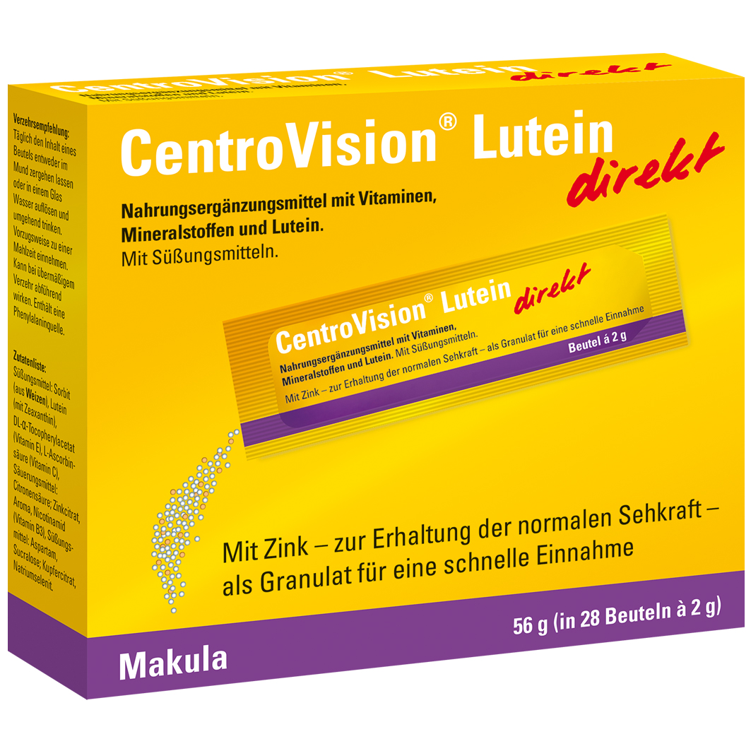 Abbildung für CENTROVISION Lutein direkt Granulat