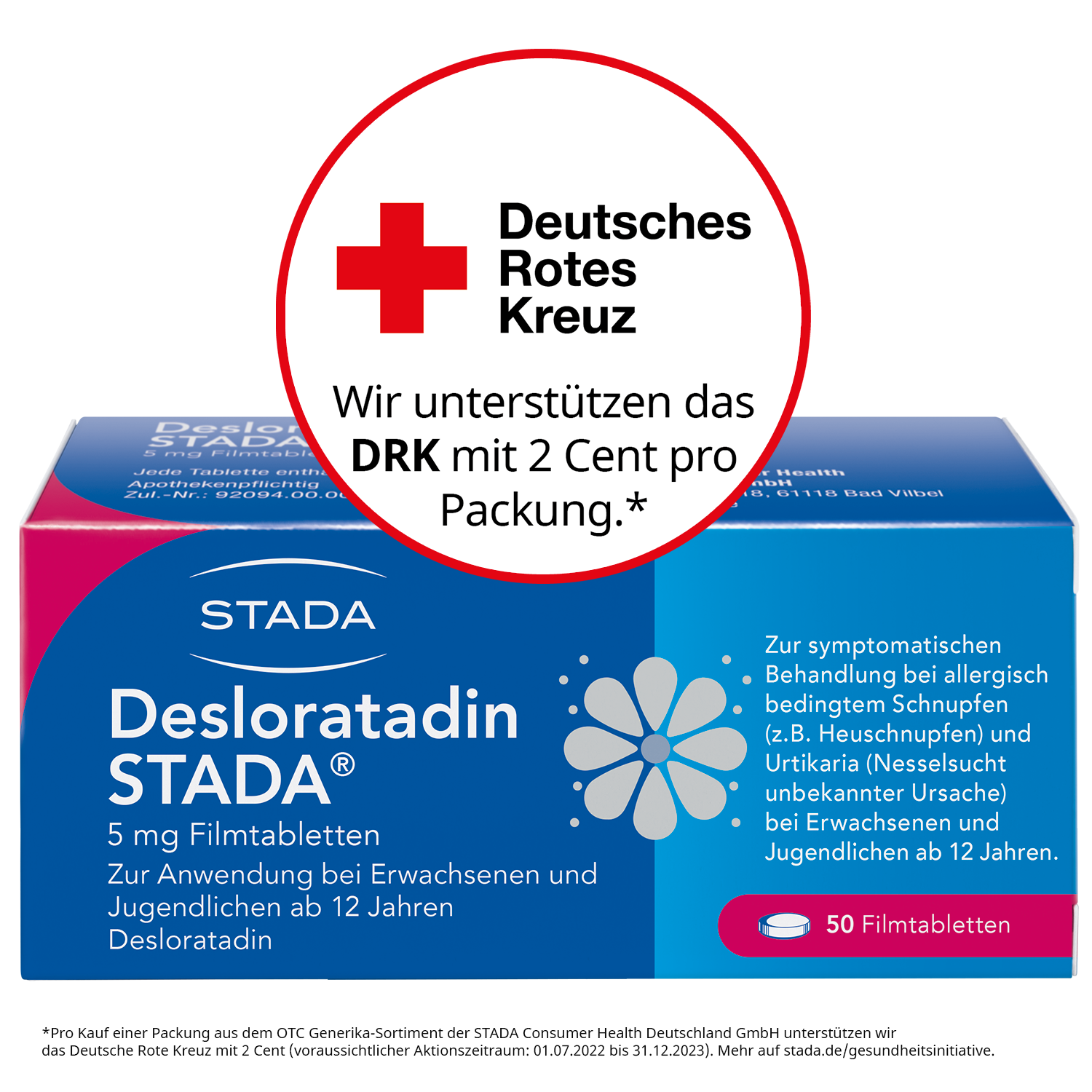 Abbildung für DESLORATADIN STADA 5 mg Filmtabletten