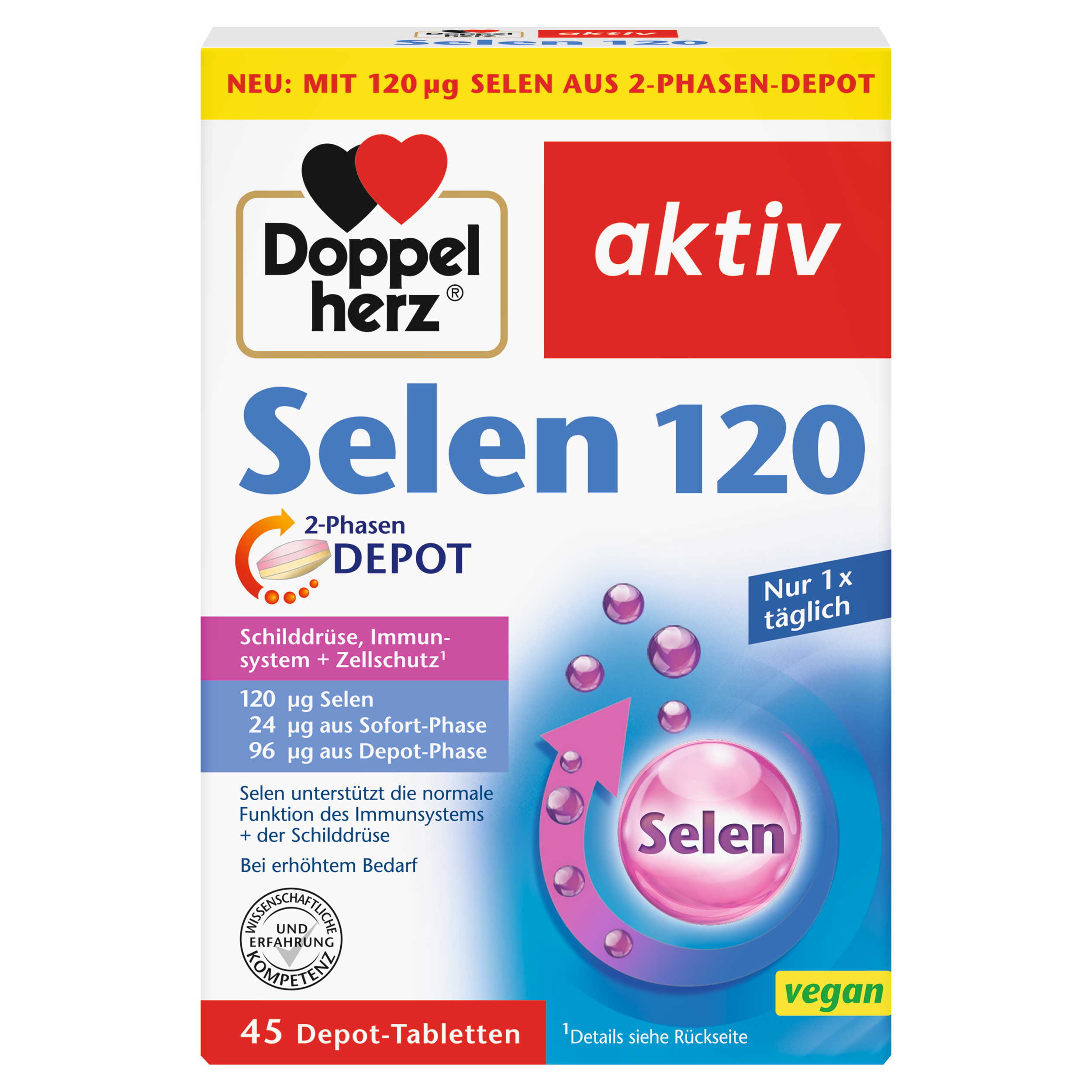 Abbildung für DOPPELHERZ Selen 120 2-Phasen Depot Tabletten