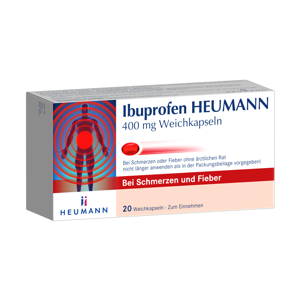 Abbildung für IBUPROFEN HEUMANN 400 mg Weichkapseln